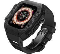 Bandes de caoutchoucs de montre à carbone en fibre de choc en fibre de carbone , pour la série Ultra 49 mm , hommes STRAPE DE REMPLACPLACE DE REMPLACITION D'ALLIE D'ALLIAGE DE TITANIUM TITANIU