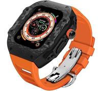 Bandes de caoutchoucs de montre à carbone en fibre de choc en fibre de carbone , pour la série Ultra 49 mm , hommes STRAPE DE REMPLACPLACE DE REMPLACITION D'ALLIE D'ALLIAGE DE TITANIUM TITANIU