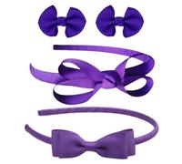 Bandes De Cheveux À Nœud 2Pcs, Épingles À Cheveux À Nœud 2Pcs, Accessoires Pour Cheveux Violets, Bandeaux Pour Filles, Bijoux D’Accessoires Vestimentaires, Décoration De Bandeau Violet