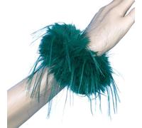 Bandes de cheveux à plumes surdimensionnées et conviviales Attaches de cheveux élastiques pratiques avec texture naturelle pour différentes occasions Grands chouchous à plumes