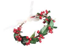 Bandes de cheveux aux baies, bandeau aux baies rouges - Couronnes de fleurs de Noël pour femmes | Couronne de mariage florale d'automne faite à la main, style Boho, accessoires Photo pour filles de ma