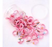 Bandes De Cheveux Élastiques Pour Bébés, 20 Pièces, Chouchou En Nylon, Petite Cravate De Cheveux De Dessin Animé Pour Filles, Bandeaux Colorés Pour Enfants, Accessoires Pour Cheveux