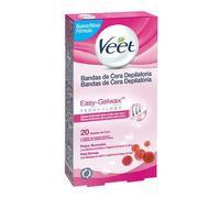 Bandes de Cire Dépilatoire Peau Normale Veet Easy Gelwax (Pack de 20)
