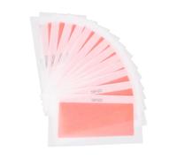 Bandes de Cire Dépilatoires 12 Pièces Papier Rouge pour Corps | Usage Pieds et Mains, Usage Unique, Découpe Facile en Petits Morceaux, Retrait Rapide