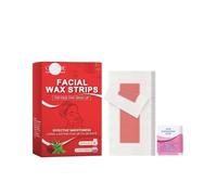 Bandes De Cire Douces For Le Visage Rose - Épilation Indolore Des Lèvres Et Du Visage For Une Peau Lisse Et Une Épilation En Profondeur Des Pores For Femmes(2PCS)