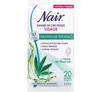 Bandes De Cire Froide Visage,À L'extrait D'huile De Chanvre,97% D'origine Naturelle,Naturadvanced Technology ,20 Bandes(Q438)