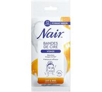 Bandes De Cire Froide Visage, Peaux Sensibles, À L'extrait De Lait & Miel, 97% D'origine Naturelle, Format Malin 12 Bandes