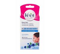 Bandes de cire - Veet - Easy-Gel - 40 pièces - Hypoallergénique - Épilation visage