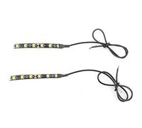 Bandes de Clignotants,2X 6LED 5050 SMD Moto LED Bande Indicateur De Clignotant Clignotant Lumière