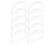 Bandes de Col de Chemise en Pvc Blanc 50 Pièces 47x3, 5 Cm