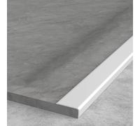 Bandes de corner en aluminium, bandes de coin en forme de L-aluminum edging strip length 90 cm/3 pieces Right-angle edge strips for floor sealing(A,10 x 20 x 0,9 m)