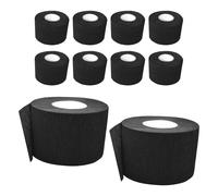 Bandes de Cou Jetables en Papier Crépon Noir 10 Pièces