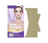 Bandes de cou pour femmes, patchs éclaircissants pour la peau, bandes de levage de la nuque, résultats visibles, design ultra fin, 16,3 x 6,3 cm, pour différents types de peau