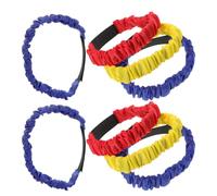 Bandes de Course Élastiques Réglables à Trois Jambes 8 Pièces | Oxford et Caoutchouc, Maintien Sûr et Confort, Jeux de Relais Extérieurs, pour Journées de Terrain