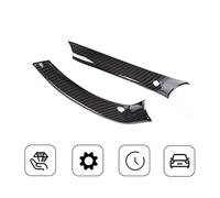 Bandes de décoration Volant en Plastique ABS, Style Fiber Carbone, Accessoires Garniture Voiture pour Giulia pour Stelvio Housse de Volant