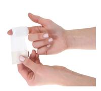 Bandes de doigt avec compresse intégrée PowerCare Blanc 3,5x3,5 cm Unisex
