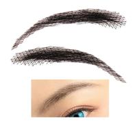 Bandes de faux sourcils - Cheveux synthétiques doux, légers et confortables, application à décoller et à coller, variété de couleurs | Accessoire cosmétique ďe beauté pour sourcils, pour maquillage, C