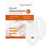 Bandes de fermeture de plaie 2 pièces Bandes de fermeture de plaie Bandes de fermeture de plaie Strips Bandes de suture de plaie Fermeture de plaie Pansement Bandage 6x7cm