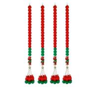 Bandes de feuilles cloche souci for Diwali, décorations mexicain | Bandes de feuilles de cloche de souci de couleur de noël, for décor de Diwali et de festival mexicain, 4 pièces(Groen,B)