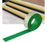 Bandes de finition for marches d'escalier, nez marche, bande autocollante 5 cm, antidérapant en PVC, imperméable et découpable, bandes antidérapantes for rampes(Green,2m)