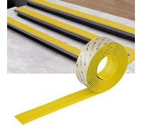 Bandes de finition for marches d'escalier, nez marche, bande autocollante 5 cm, antidérapant en PVC, imperméable et découpable, bandes antidérapantes for rampes(Yellow,2m)