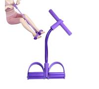 Bandes de fitness avec résistance | Bande de résistance à 4 tubes pour pédale et cheville | Poignées avec corde pour abdominaux pour débutants et exercices de jambes et bras