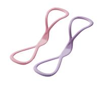Bandes de fitness Bandes de résistance en forme de 8 bandes de fitness en silicone Bande élastique Entraînement de poitrine Exercices d'épaule Portable Pour la maison Gym Femmes Hommes 46 cm