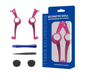 Bandes de garniture décoratives, pièce de jeu pour console de portail, bandes de garniture de remplacement avec outil de réparation et capuchons de pouce décoratifs pour remplacement de console de jeu