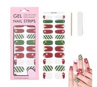 Bandes de gel pour ongles - Autocollants en gel pour ongles de Noël - Réunion de famille - Pour femmes et, vacances, Halloween, fête d'hiver