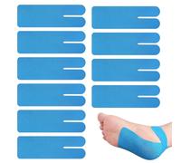 Bandes de kinésiologie prédécoupées - Bande de soutien musculaire pour la prévention des blessures avec design adhésif élastique, bandes stabilisatrices de cheville pour course à pied, randonnée