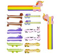 Bandes De Lecture Guidée, Avec Superpositions De Couleurs, Pour Lire Les Animaux, Guide, Surligneur, Marque-Page, Aide À La Dyslexie, 14 Pièces