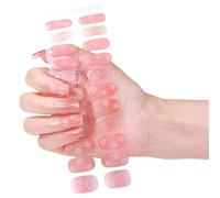 Bandes de manucure en gel autocollantes - Pas de durcissement à la lumière nécessaire - Avec lime à ongles - Outils faciles à utiliser - Manucure