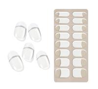 Bandes de manucure en gel semi-durci, bandes d'ongles semi-durcies - Autocollants pour ongles en gel pailleté | Autocollants pour ongles en gel français, autocollants pour ongles en gel pailletés