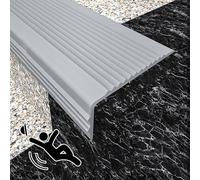 Bandes de marches d'escalier en caoutchouc antidérapant en vinyle sans danger pour une utilisation en intérieur/extérieur, protection antidérapante pour marches et escaliers, facile à installer