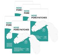 Bandes de nez dissolvant de points noirs, 30 patchs de pores de nez, patchs hydrocolloïdes de boutons et d'acné des pores pour le visage, absorbe l'huile pendant la nuit, végétalien (150Pcs)