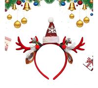 Bandes de Noël pour Femmes,Accessoires Festifs à Cornes de Cerf et Père Noël | Accessoires Festifs | Pour Événements Saisonniers Mariage Concert Célébrations