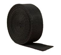 Bandes de Nylon, Bandes de Coton épais, Sangle en polypropylène de 20 mm for Sacs, Sacs à Dos, Ceintures, poignées, laisses for Chien, 5, 10 ou 20 mètres(Schwarz,20 Yard)