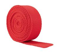 Bandes de Nylon, Bandes de Coton épais, Sangle en polypropylène de 20 mm for Sacs, Sacs à Dos, Ceintures, poignées, laisses for Chien, 5, 10 ou 20 mètres(Rosso,10 Yard)