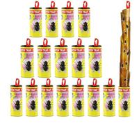 Bandes De Papier Tue-Mouches, 16PCS Rubans Attrape Mouches, Rubans Collants pour Pièges À Mouches, Papier Tue Mouche Interieur, Rubans pour Pièges À Mouches pour Intérieur Et Extérieur