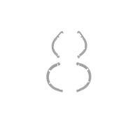 Bandes de Pare-Chocs d'hélice renforcées TS-NEO2 (4 pièces) for Micro-Drones Neo 2, Cadre Anti-Collision léger for l'intégrité du système de Propulsion(Gray)