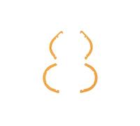 Bandes de Pare-Chocs d'hélice renforcées TS-NEO2 (4 pièces) for Micro-Drones Neo 2, Cadre Anti-Collision léger for l'intégrité du système de Propulsion(Orange)