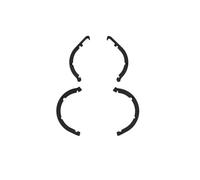 Bandes de Pare-Chocs d'hélice renforcées TS-NEO2 (4 pièces) for Micro-Drones Neo 2, Cadre Anti-Collision léger for l'intégrité du système de Propulsion(Black)