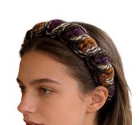 Bandes De Peigne Pour Femmes | Accessoire Cheveux avec Peigne,Large Bandeau Enduit De Fil Pour Filles - Pour Les Jeunes Filles Styling Maison Voyage Maquillage Jour