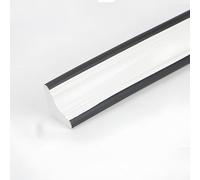 Bandes De Plafond Décoratives Autocollantes En PVC 5.0m, Garniture Murale Pour Armoires, Décoration Facile À Installer(White black,12.0mm*5.0m)