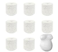 Bandes De Plâtre,8pcs Rouleaux De Bandes en Plâtre,Bande Platre,Bande de Platre pour Moulage Loisirs Créatif,pour Moulage Ventre Grossesse,Bricolage,Masque,Sculpture