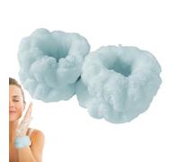 Bandes de poignet pour le lavage du visage | Bandes de lavage de poignet réutilisables en microfibre pour spa Ensemble de lavage pour le visage - 2 pièces bandes de poignet chouchous pour laver le vis