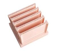 Bandes de polymère, contrôle précis, 5 tailles avec base de rangement - Guides de roulement en bande de polymère, pour décoration d'intérieur, projets d'artisanat en céramique, artistes artisanaux