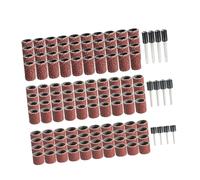 Bandes de ponçage ongles - Kit cylindre émeri 0,5 pouces, manchons en , de forage avec rotation constante | Solution à grains fins pour le lissage cuticules, le polissage couc