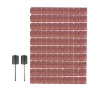 Bandes de ponçage ongles - Kit cylindre émeri 0,5 pouces, manchons en , de forage avec rotation constante | Solution à grains fins pour le lissage cuticules, le polissage couc