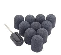 Bandes de Ponçage pour Ponceuse à Ongles 10 pièces vert noir ongles avec peu forets à for lime pied dissolvant de callosités vernis Pour les prothésistes ongulaires(Black 120Grit)